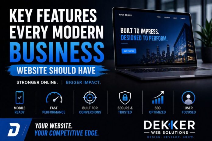 Key Features Every Modern Business Website Should Have Key Features Every Modern Business Website Should Have