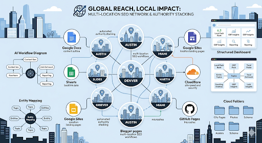 Multi-Location SEO Strategies Using Automated Content Stacks